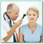 Otoscope checking for hearing loss